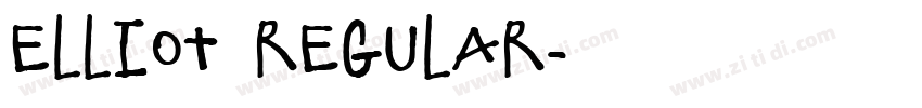 Elliot Regular字体转换